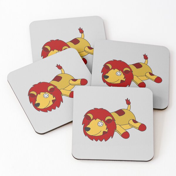 Item preview, Patchwork Lion Plush-Red and Gold  designed and sold by Kai Buro.