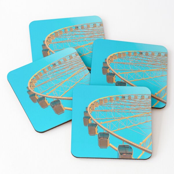 Item preview, Circus Ferris Wheel Teal Sky designed and sold by thegraypocket.