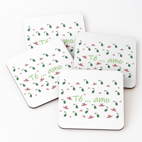 Item preview, Te amo - I love tea in spanish- green and red designed and sold by CSouissi.