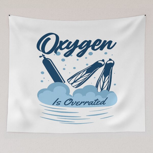 Item preview, Funny Swimming  sayings , Oxygen is Overrated designed and sold by remonss.