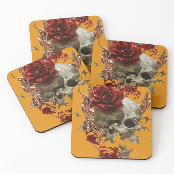 Item preview, flower red skull designed and sold by diannamante.