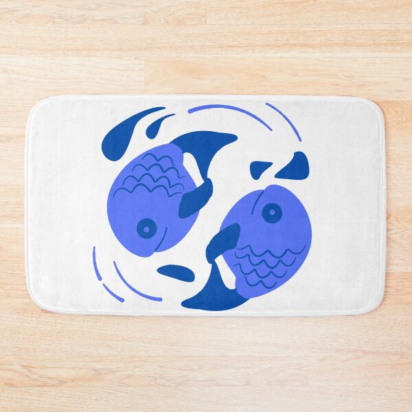 Item preview, blue fish swimming around each other designed and sold by stjin.