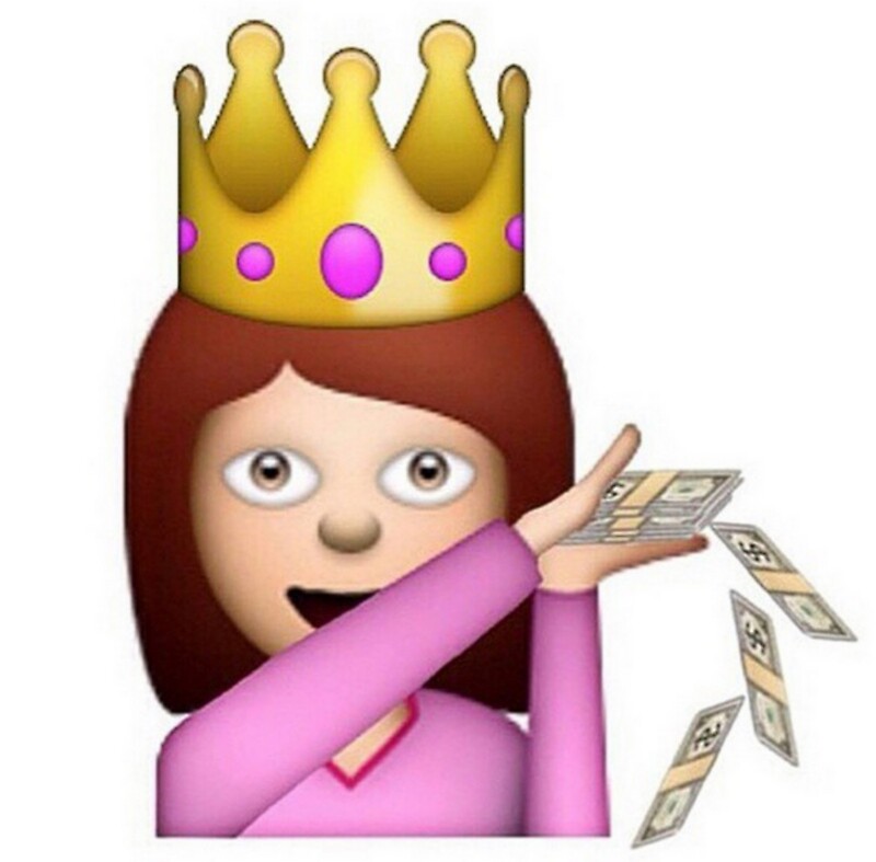  Emoji Queen Make it Rain Stickers by Ravanna Lotus 