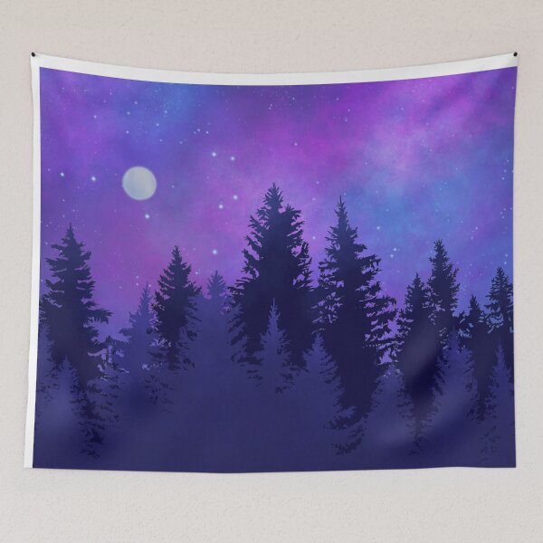 Item preview, Purple Forest Night Sky designed and sold by GyngerGarza.