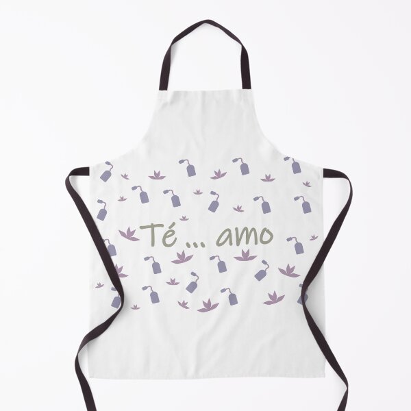 Item preview, Te amo - I love tea in spanish- purple green and pink-light tones designed and sold by CSouissi.