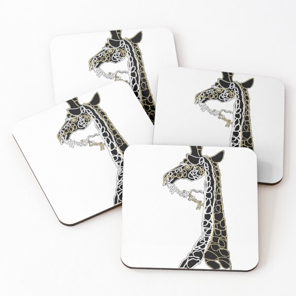 Item preview, Giraffe ambidextrous line drawing  designed and sold by orangerinka.