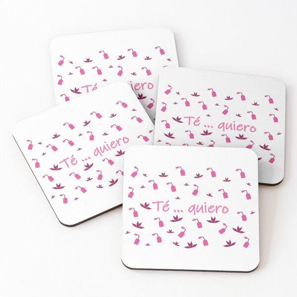 Item preview,  Té ... quiero - I love tea in spanish- purple and pink designed and sold by CSouissi.