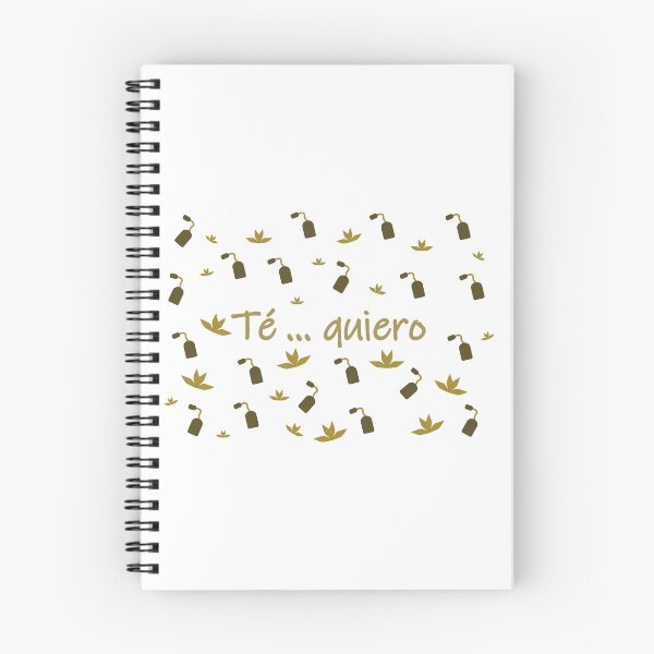 Item preview,  Té ... quiero - I love tea in spanish- brown tones designed and sold by CSouissi.