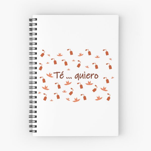 Item preview,   Té ... quiero - I love tea in spanish- brown tones designed and sold by CSouissi.