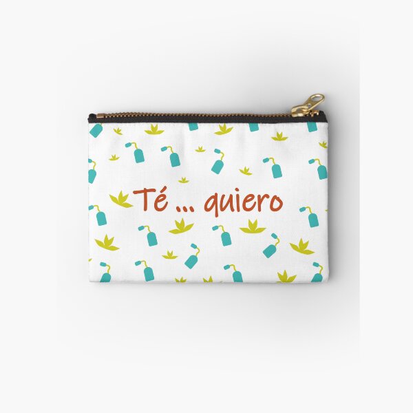 Item preview,  Té ... quiero - I love tea in spanish- brown green and blue designed and sold by CSouissi.