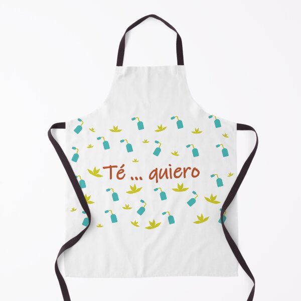 Item preview, Té ... quiero - I love tea in spanish- brown green and blue designed and sold by CSouissi.