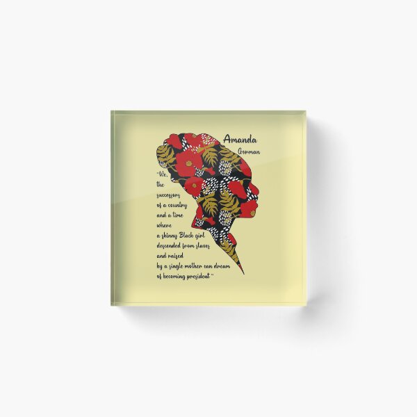 Item preview, Amanda Gorman poster Amanda Gorman poem Youth poet laureate Amanda Gorman mask,art, The hill we climb, portrait  designed and sold by GalleryArtField.
