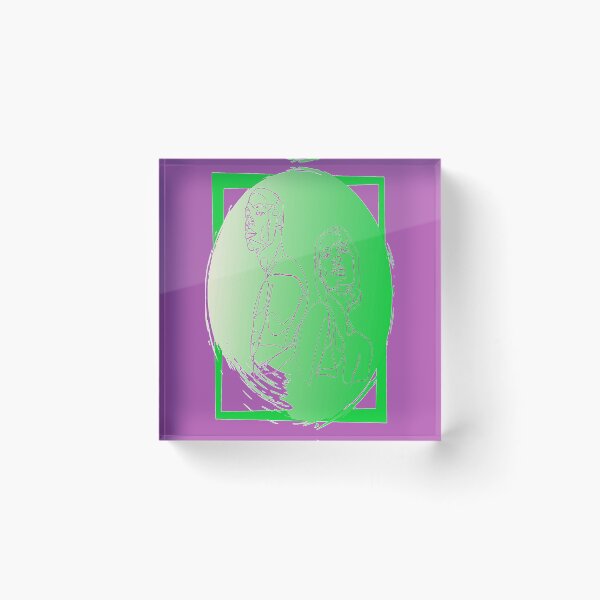 Artikelvorschau, Lineares Design Abstrakte Gesichter, Nr. 2, Psychedelische Arte Abstraco entworfen und verkauft von Adri Barnard.
