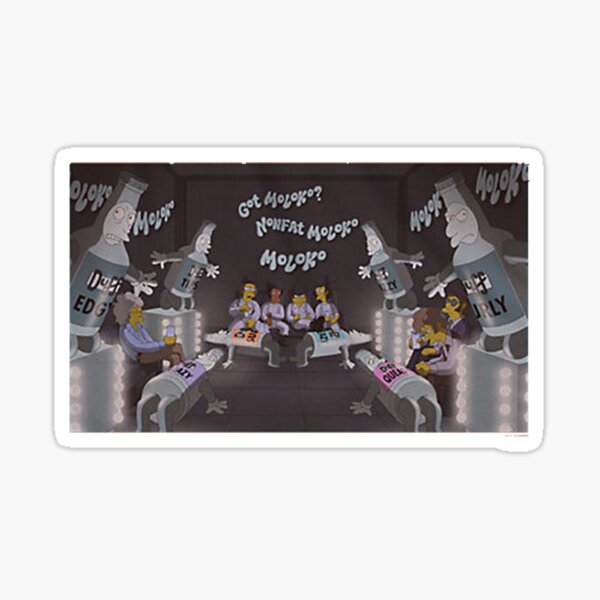 "The Simpsons Treehouse Of Horror XXV Clockwork Yellow" Sticker for