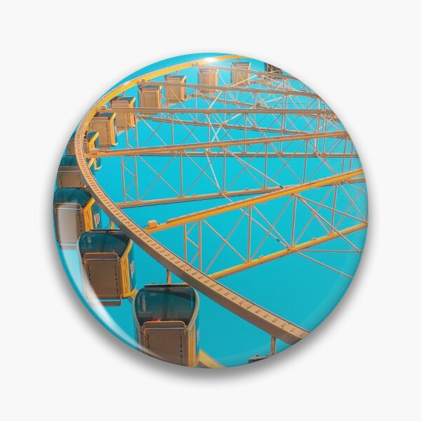 Item preview, Circus Ferris Wheel Teal Sky designed and sold by thegraypocket.