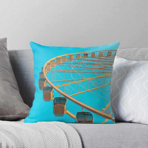 Item preview, Circus Ferris Wheel Teal Sky designed and sold by thegraypocket.