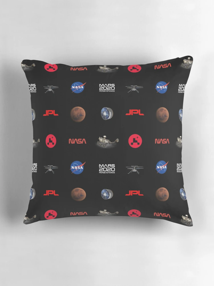Thumbnail 3 of 4, Pillow, Perseverance Rover Pattern designed and sold by FunGuru.