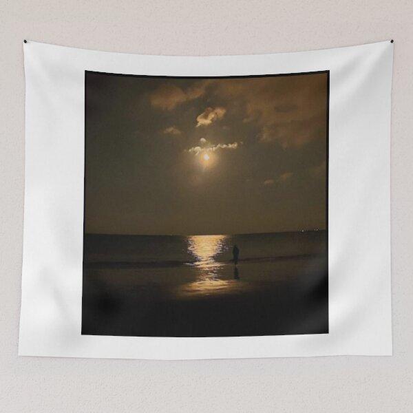 Item preview, night lapping waves with moon designed and sold by josephfanous.