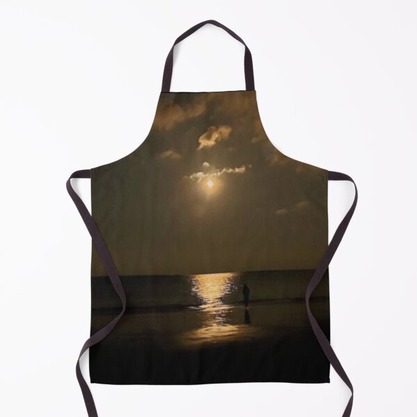 Item preview, night lapping waves with moon designed and sold by josephfanous.