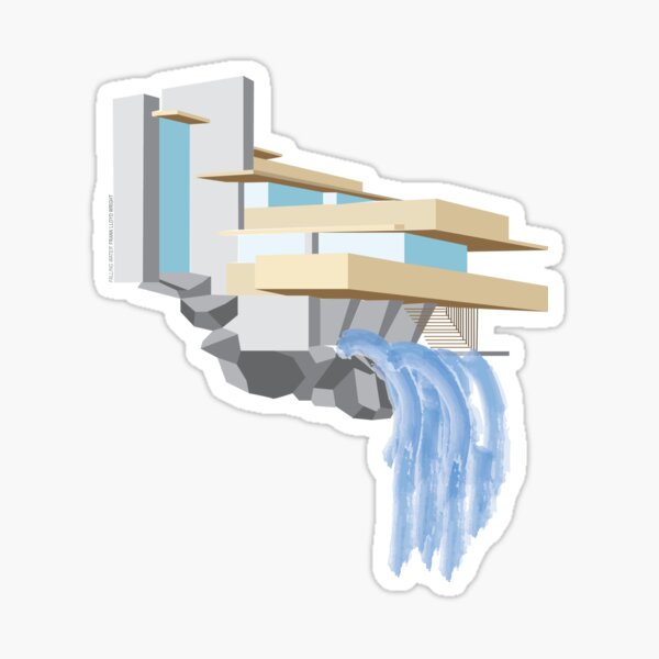 Fallingwater - Frank Lloyd Wright (1939) Sticker