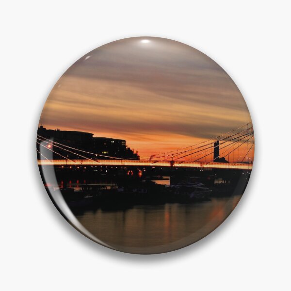Item preview, Albert Bridge Sunset River Thames London designed and sold by AndyEvansPhotos.