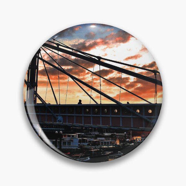 Item preview, Albert Bridge Sunset River Thames London designed and sold by AndyEvansPhotos.