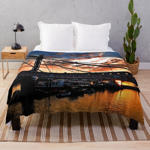 Item preview, Albert Bridge Sunset River Thames London designed and sold by AndyEvansPhotos.