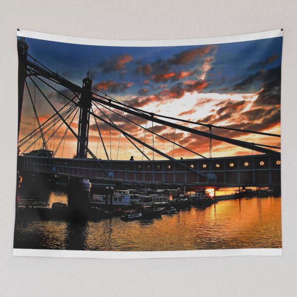 Item preview, Albert Bridge Sunset River Thames London designed and sold by AndyEvansPhotos.