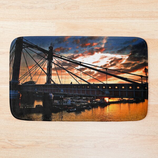 Item preview, Albert Bridge Sunset River Thames London designed and sold by AndyEvansPhotos.