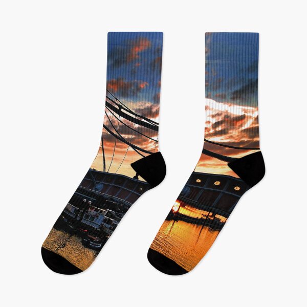Item preview, Albert Bridge Sunset River Thames London designed and sold by AndyEvansPhotos.