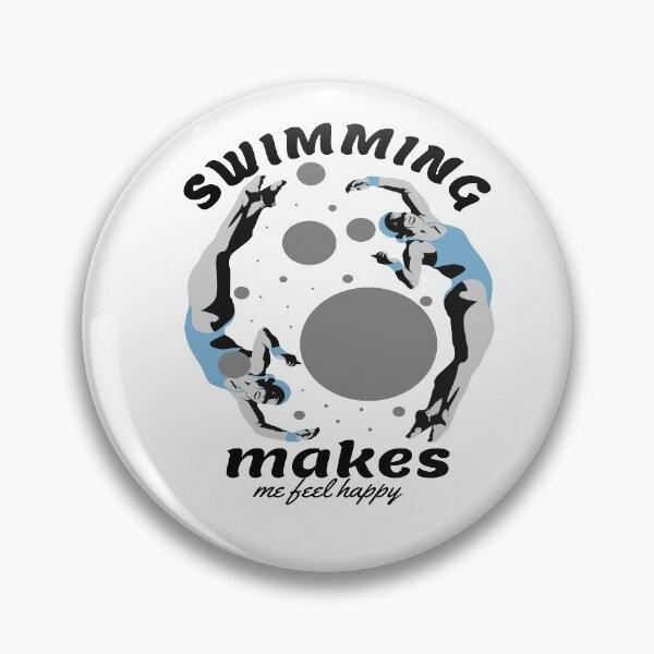 Item preview,  Swimming lover  sayings , Swimming Makes Me Feel Happy designed and sold by remonss.