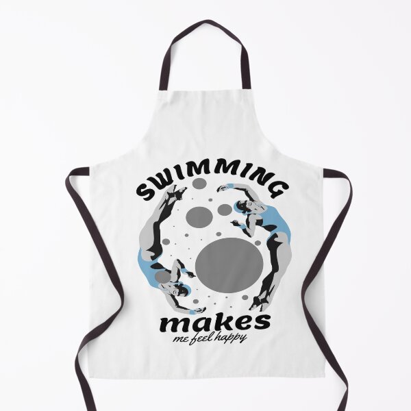 Item preview, Swimming lover sayings , Swimming Makes Me Feel Happy designed and sold by remonss.