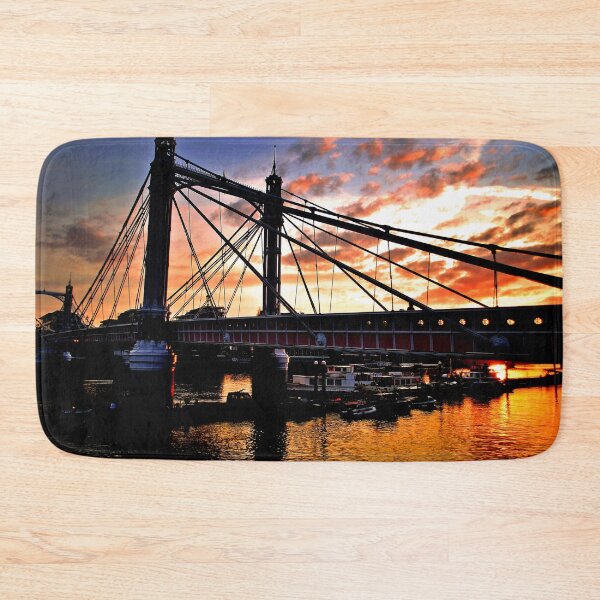 Item preview, Albert Bridge Sunset River Thames London designed and sold by AndyEvansPhotos.