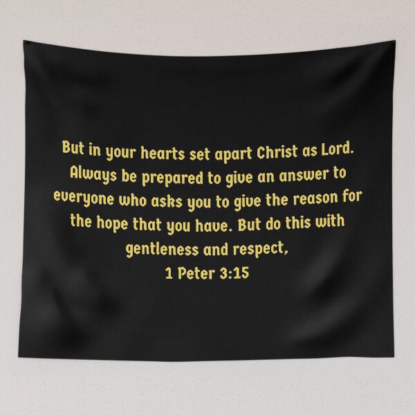 Item preview, Bible Verse 1 Peter 3:15 designed and sold by Prayingwarrior.