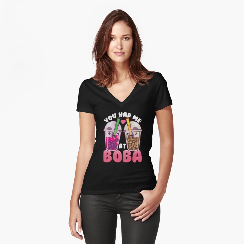 Item preview, Fitted V-Neck T-Shirt designed and sold by perfectpresents.