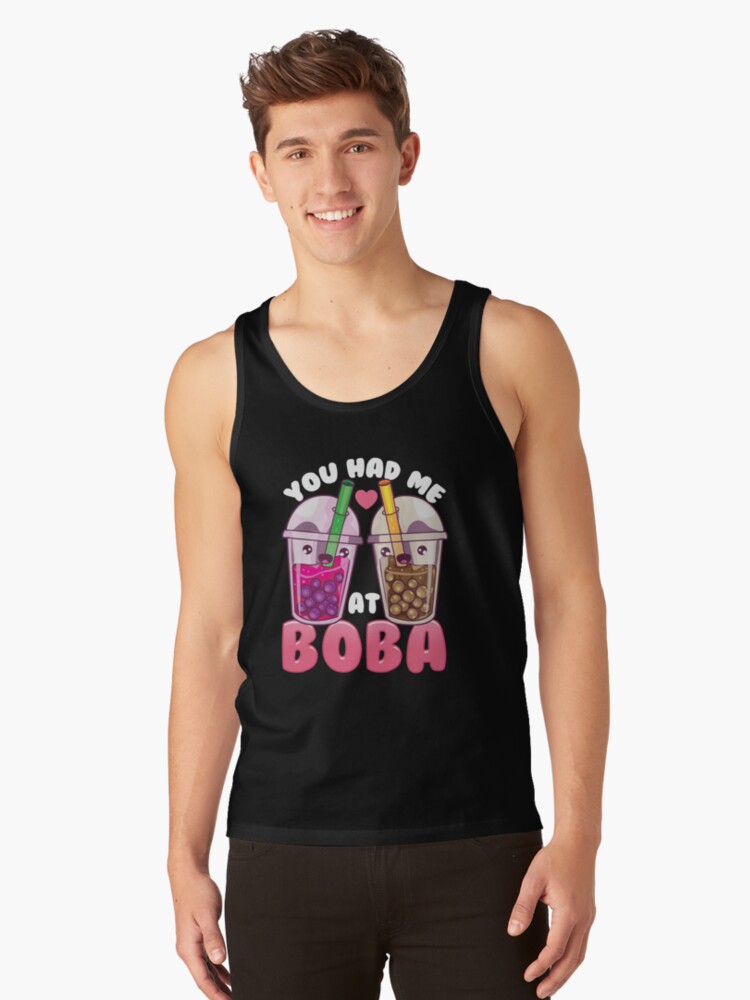 Thumbnail 1 of 3, Tank Top, Cute & Funny You Had Me At Boba Bubble Tea Kawaii designed and sold by perfectpresents.