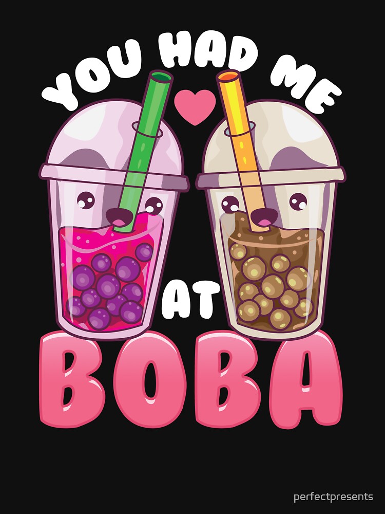 Thumbnail 3 of 3, Tank Top, Cute & Funny You Had Me At Boba Bubble Tea Kawaii designed and sold by perfectpresents.