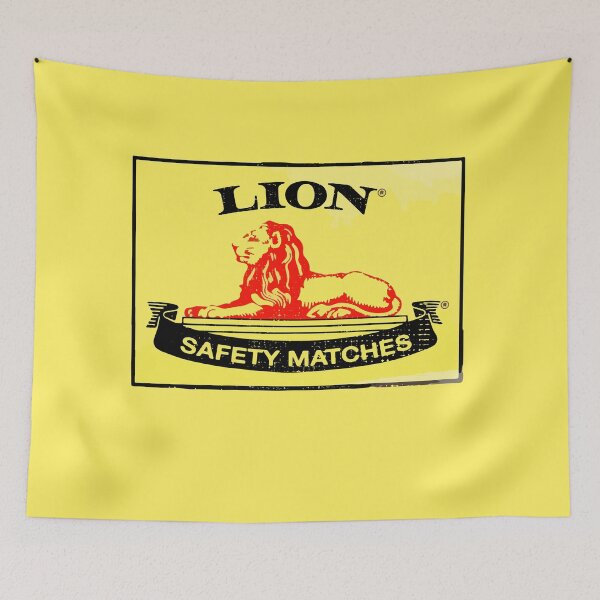 Item preview, Lion Safety Matches Distressed designed and sold by Nerd Army.