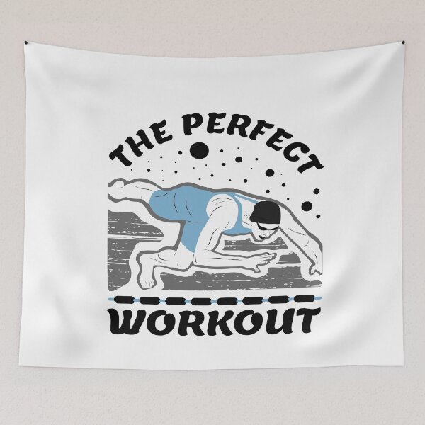 Item preview,  Swimming lover sayings , The Perfect Workout designed and sold by remonss.