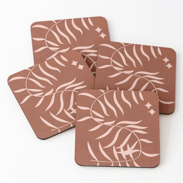 Aperçu de l'œuvre Botanical Plant Leaf Earth Tones Boho Brown Terracotta créée et vendue par technicolorable_art.