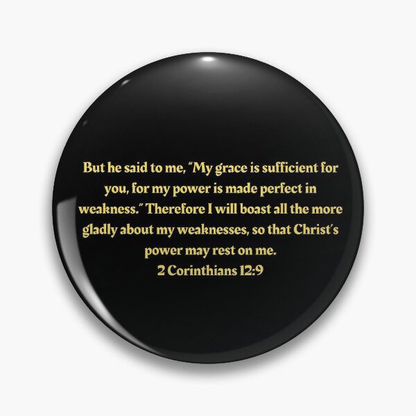 Item preview, Bible Verse 2 Corinthians 12:9 designed and sold by Prayingwarrior.
