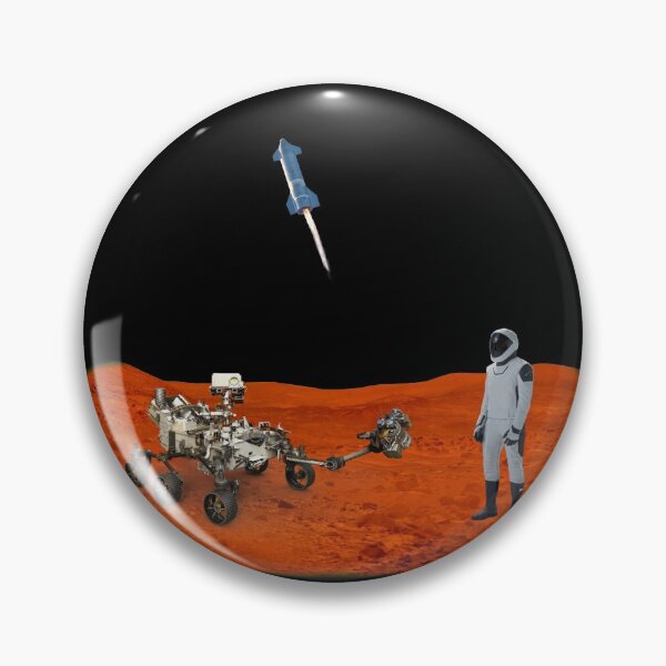 Item preview, Perseverance meets Starman on Mars. designed and sold by FunGuru.