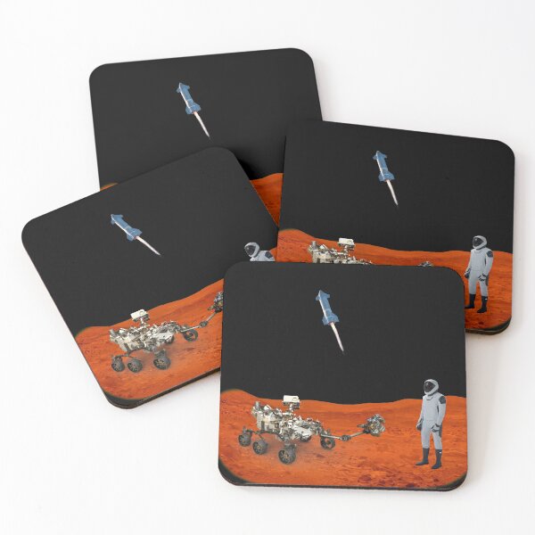 Item preview, Perseverance meets Starman on Mars. designed and sold by FunGuru.