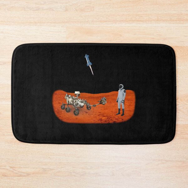 Item preview, Perseverance meets Starman on Mars. designed and sold by FunGuru.