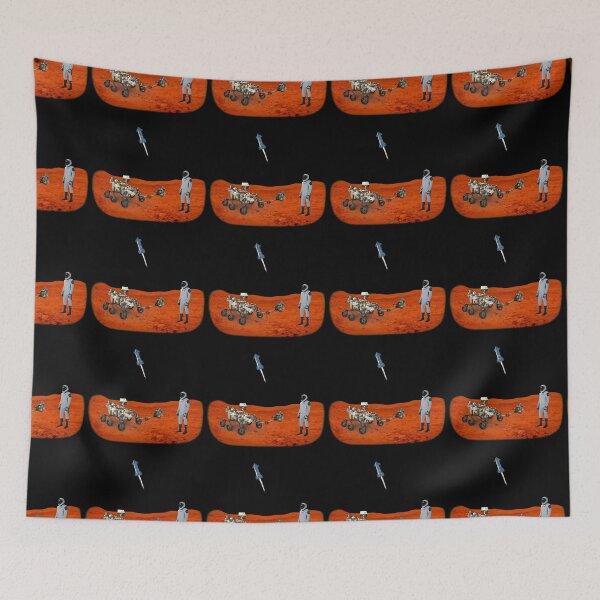Item preview, Perseverance meets Starman on Mars. designed and sold by FunGuru.
