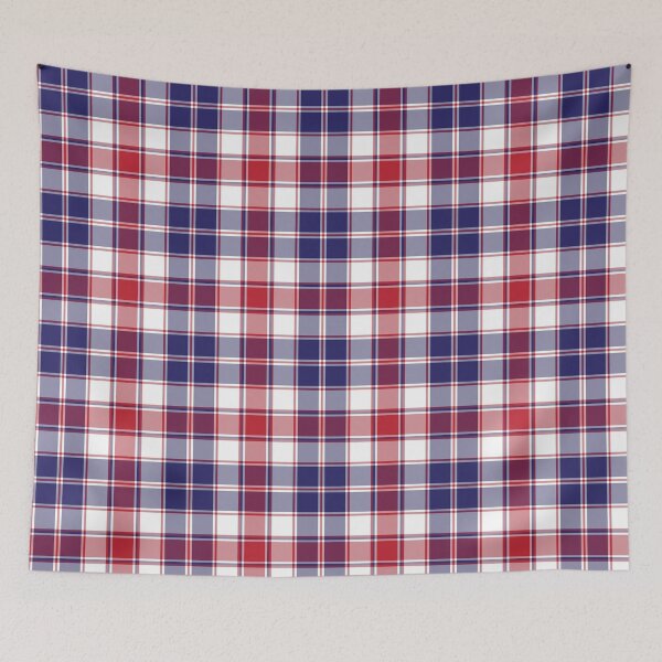 Artikelvorschau, Red Navy Plaid Tartan Textured Pattern entworfen und verkauft von Siu-Hong Mok.