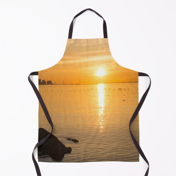 Item preview, Crossing the Sunpath in Flight - Toronto Skyline Sunrise with Cormorants designed and sold by Georgia Mizuleva.