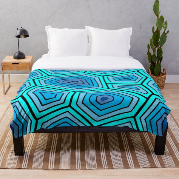 Item preview, Cooling turquoise blue shell pattern designed and sold by GOTOCREATE.