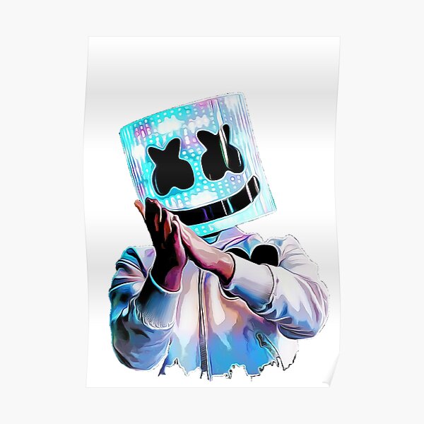 Dj Marshmello Fortnite Poster Marshmello Applause To The Audience Poster By Zekstya Redbubble