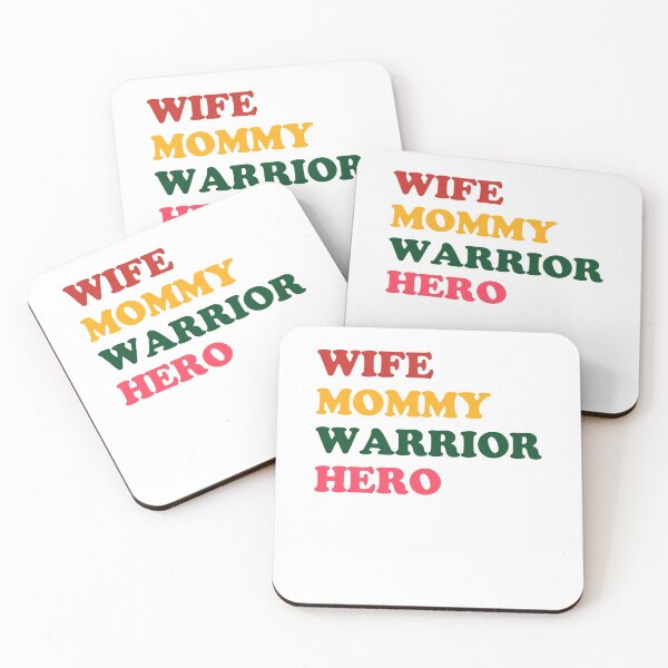 Item preview, WIFE, MOMMY, WARRIOR, HERO designed and sold by SerenaMinimal.